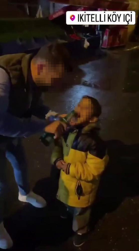 Sokakta çocuğa alkol içiren şahıs tutuklandı